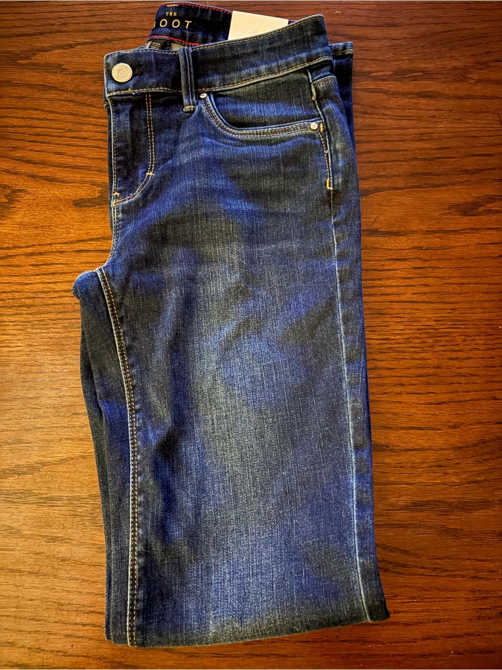 NWT White House Black Market Boot Cut Jeans in Dark Blue Denim
